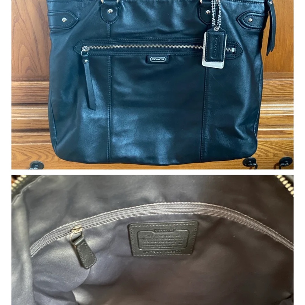 Coach Black Leather Shoulder Bag
